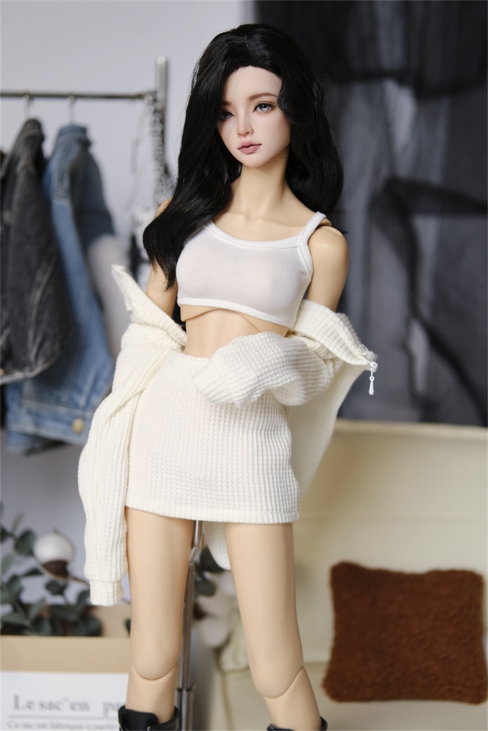 【カカ星球】【1/3,1/4】ドール服 ヘソ出しパーカーセット