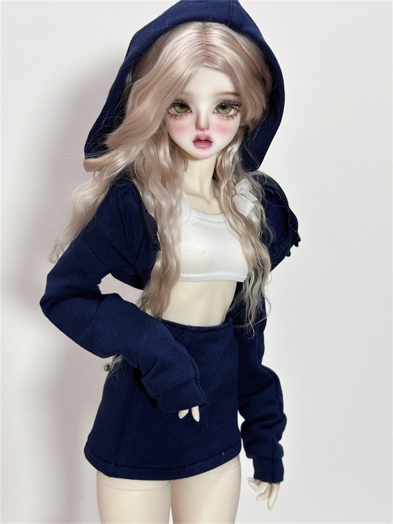 【カカ星球】【1/3,1/4】ドール服 ヘソ出しパーカーセット