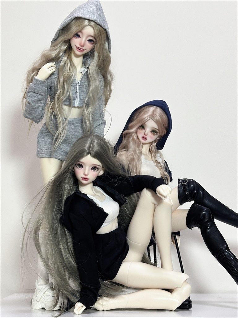 【カカ星球】【1/3,1/4】ドール服 ヘソ出しパーカーセット