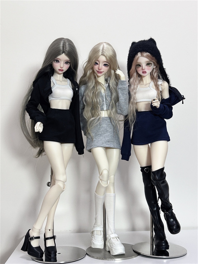 【カカ星球】【1/3,1/4】ドール服 ヘソ出しパーカーセット
