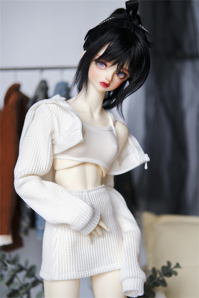 【カカ星球】【1/3,1/4】ドール服 ヘソ出しパーカーセット
