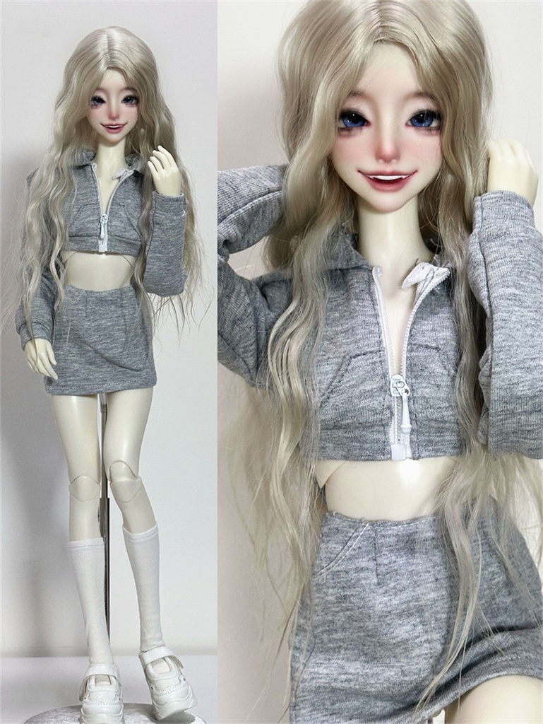 【カカ星球】【1/3,1/4】ドール服 ヘソ出しパーカーセット