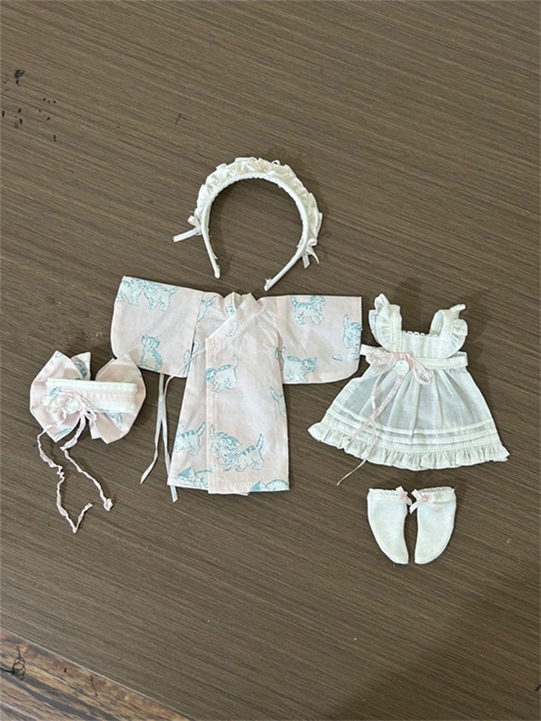 【カカ星球】ドール服 小6分 和メイド
