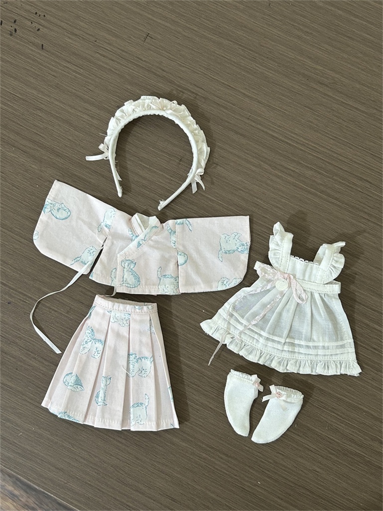 【カカ星球】ドール服 小6分 和メイド
