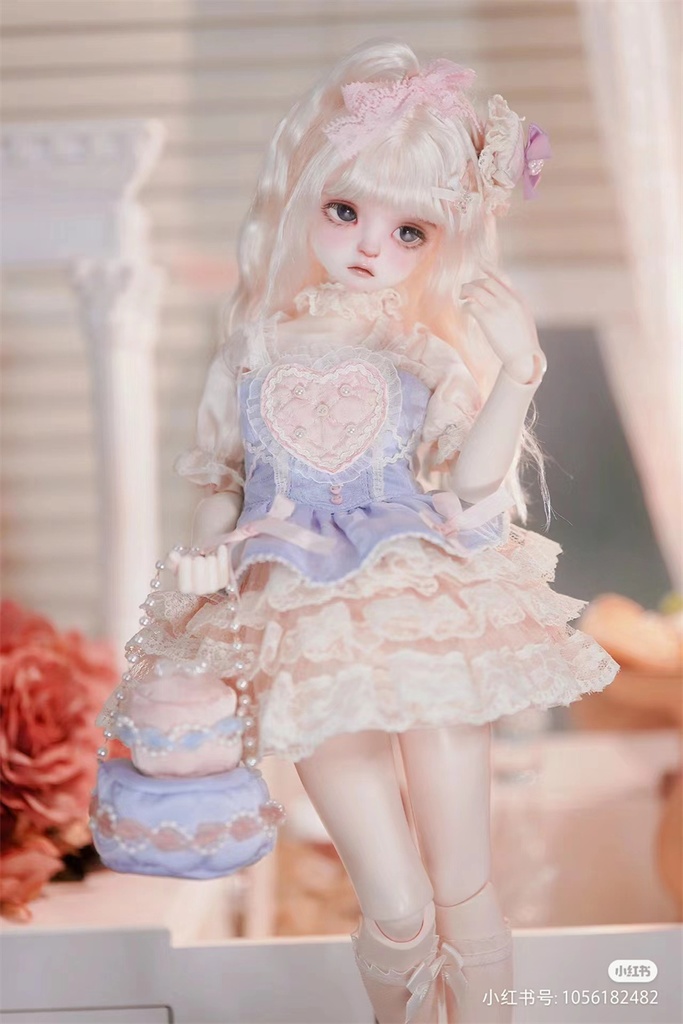 【カカ星球】【1/4,1/6】ドール服 ケーキワンピース