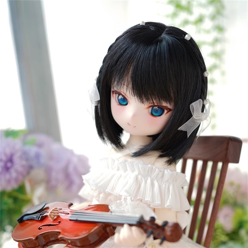 【カカ星球】【7-8,8-8.5,8.5-9inch】ドールウィッグ 三つ編みつきボブ