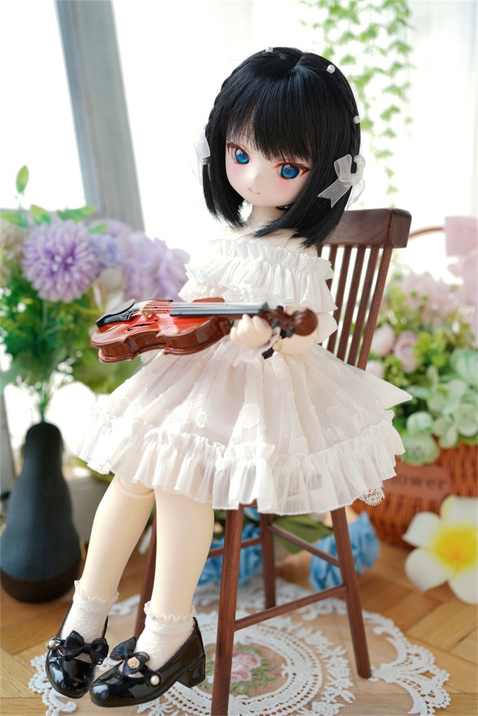 【カカ星球】【7-8,8-8.5,8.5-9inch】ドールウィッグ 三つ編みつきボブ