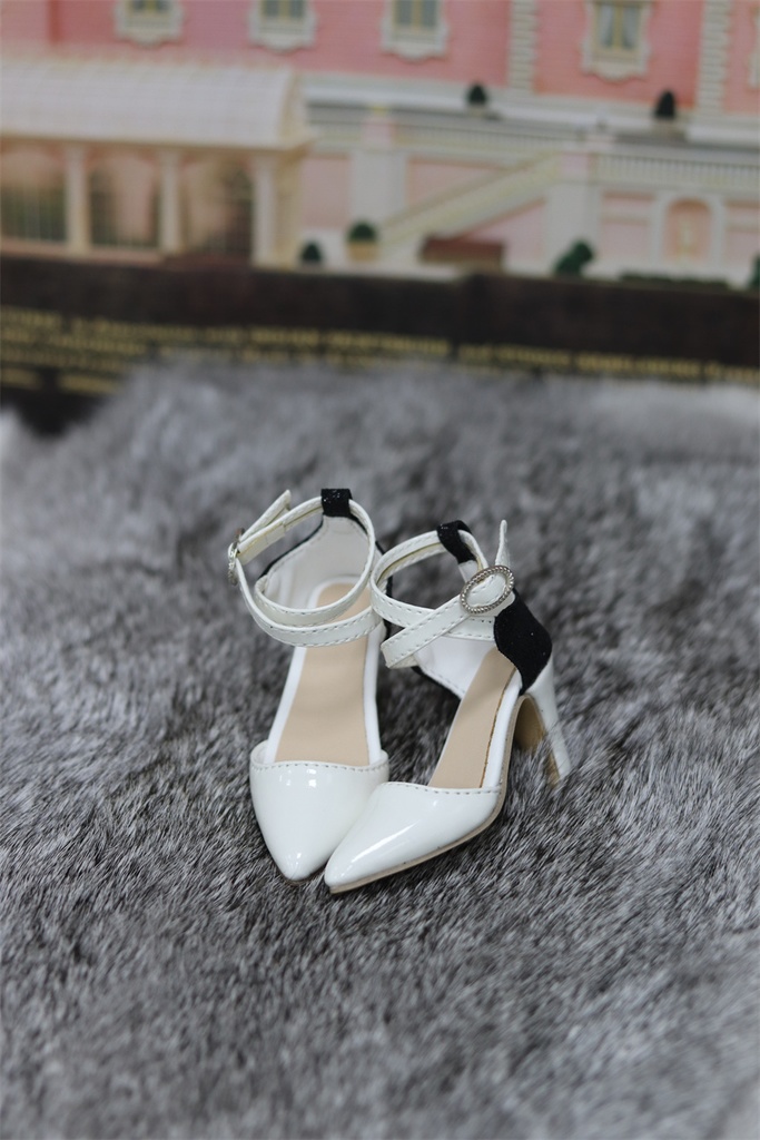 【カカ星球】【1/3】ドール靴 ラメハイヒール・クロスベルト