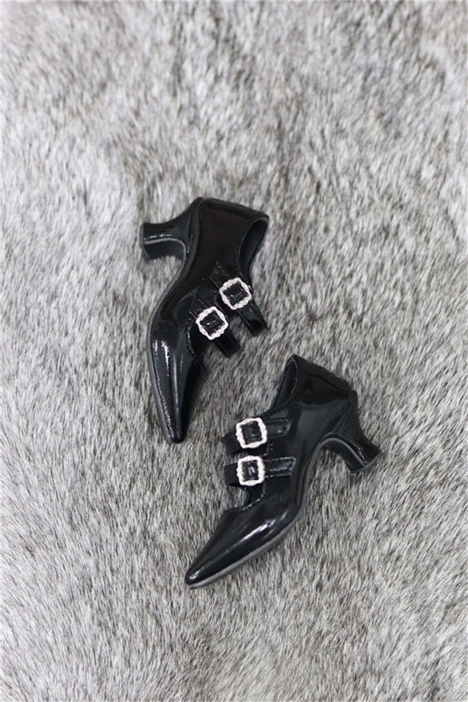 【カカ星球】【1/3】ドール靴 ダブルバックルパンプス