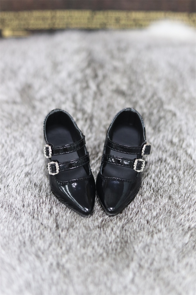 【カカ星球】【1/3】ドール靴 ダブルバックルパンプス