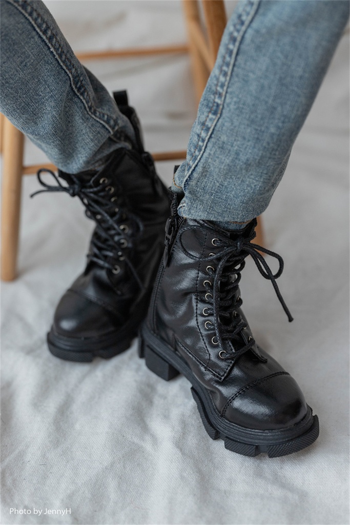 【カカ星球】【ID75】ドール靴 レースアップブーツ サイドベルト付き(取寄せ)