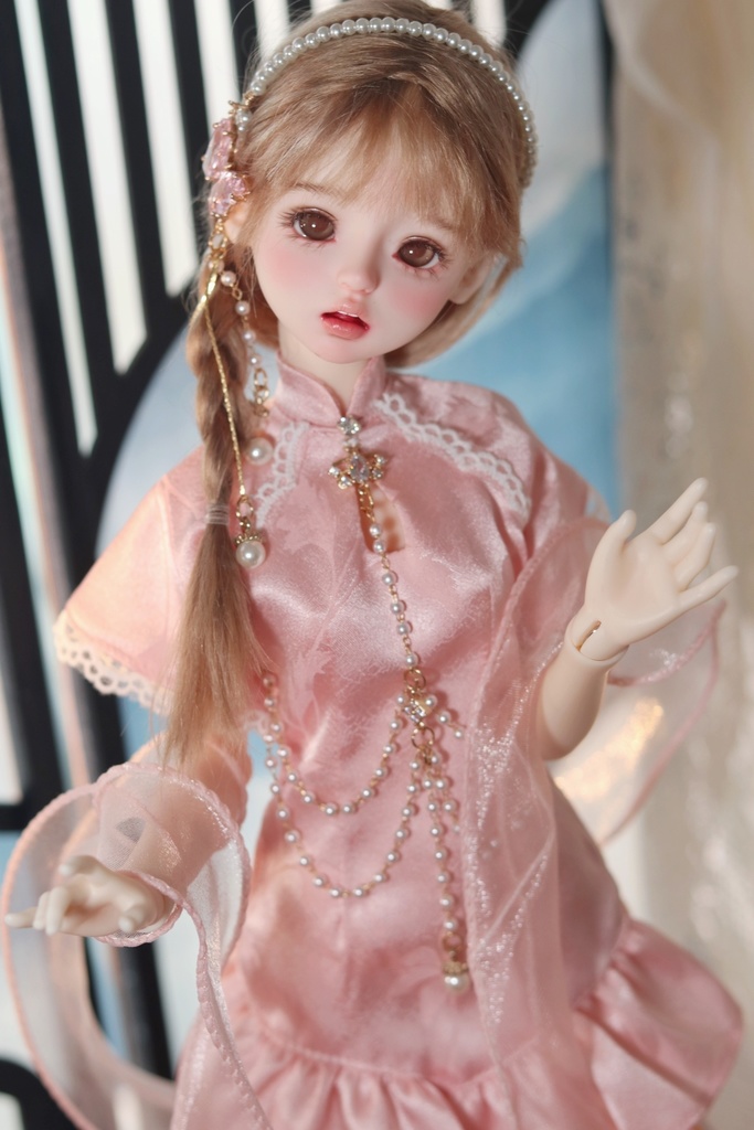 【カカ星球】【1/4】ドール服 チャイナ天女ワンピース