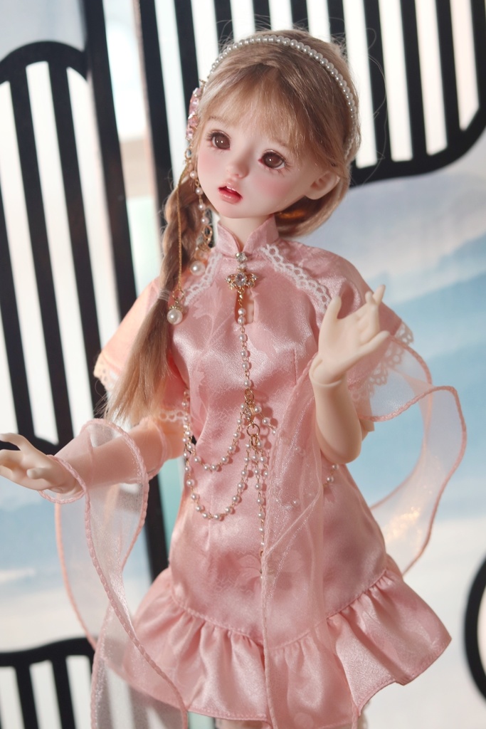 【カカ星球】【1/4】ドール服 チャイナ天女ワンピース