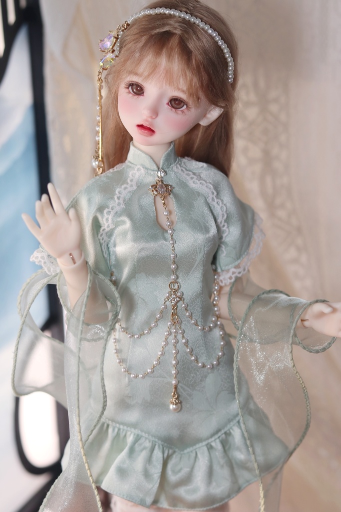 【カカ星球】【1/4】ドール服 チャイナ天女ワンピース