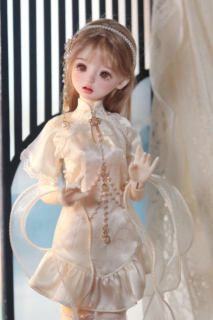 【カカ星球】【1/4】ドール服 チャイナ天女ワンピース