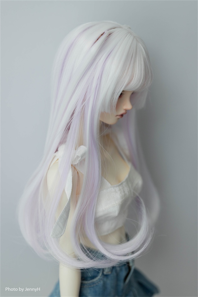 【カカ星球】【7-8,8.5-9inch】ドールウィッグ 小悪魔ハーフツイン メッシュ