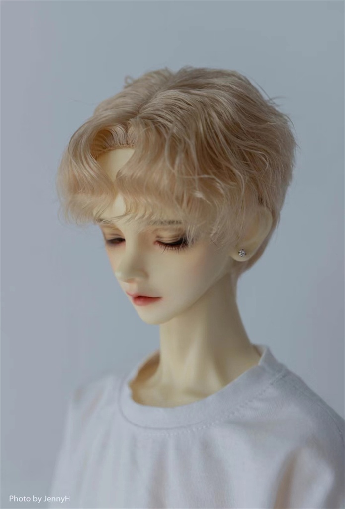 【カカ星球】【8-8.5,8.5-9inch】ドールウィッグ カール センター分け(取寄せ)