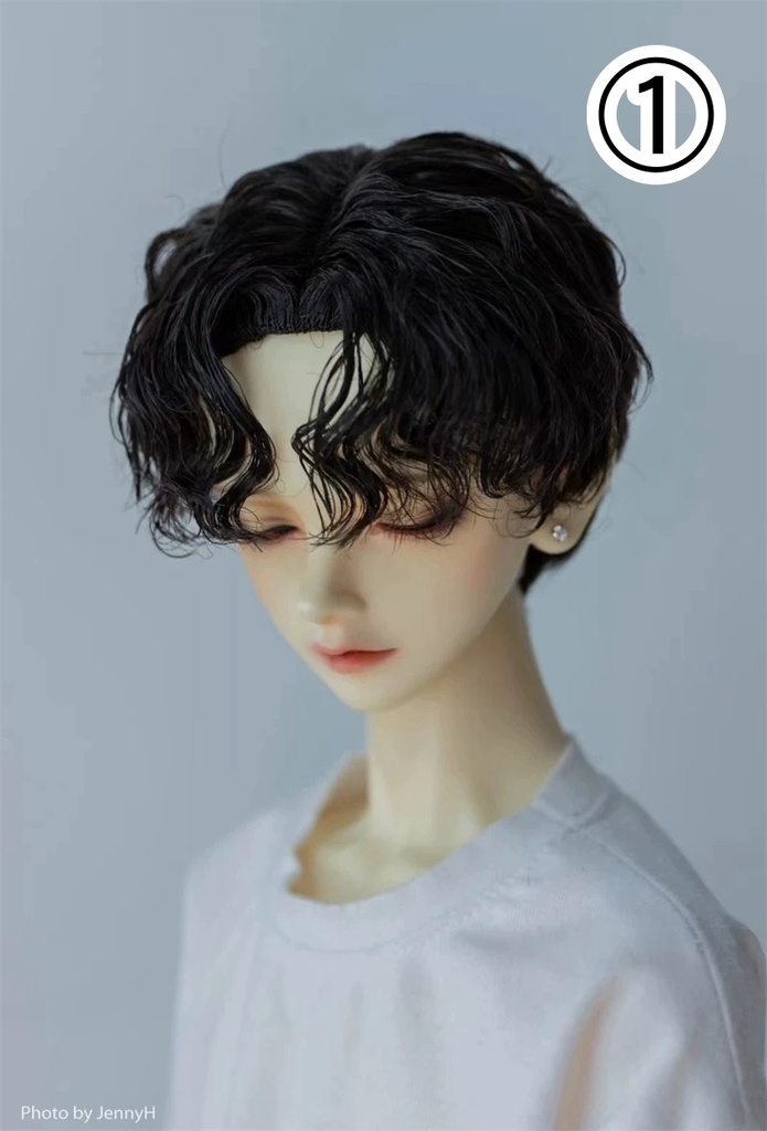 【カカ星球】【7-8inch】ドールウィッグ カール センター分け（取寄せ）