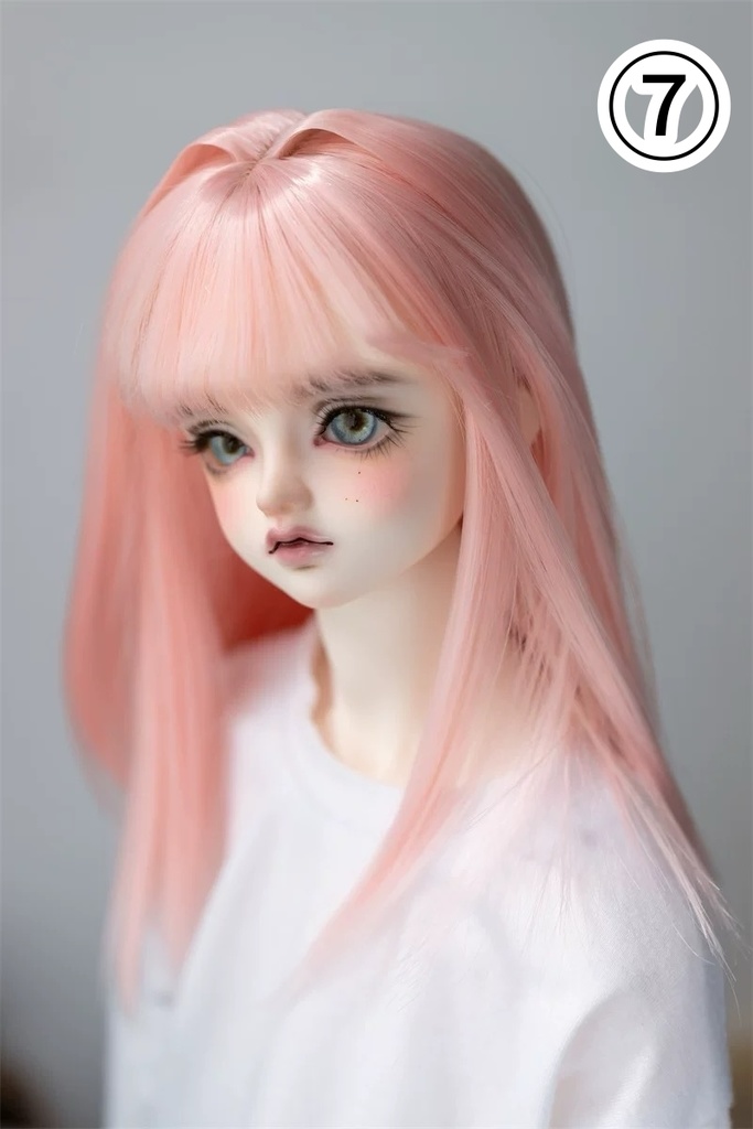 【咔咔星球】【6-7,7-8,8.5-9inch】ドールウィッグ ミニインテーク セミロング(取寄せ)