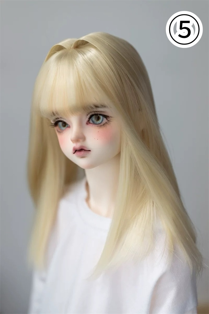 【咔咔星球】【6-7,7-8,8.5-9inch】ドールウィッグ ミニインテーク セミロング(取寄せ)