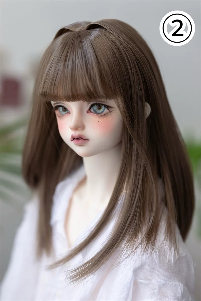 【咔咔星球】【6-7,7-8,8.5-9inch】ドールウィッグ ミニインテーク セミロング(取寄せ)