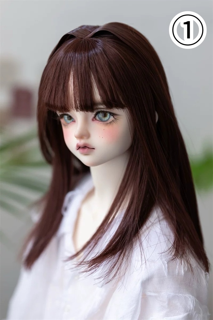 【咔咔星球】【6-7,7-8,8.5-9inch】ドールウィッグ ミニインテーク セミロング(取寄せ)