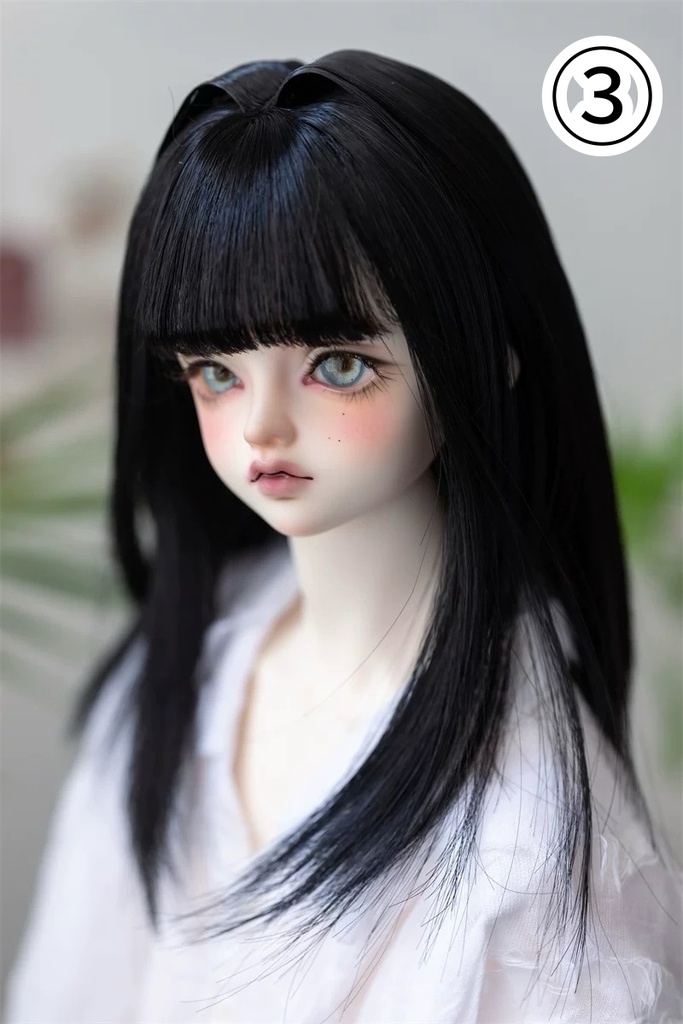 【咔咔星球】【6-7,7-8,8.5-9inch】ドールウィッグ ミニインテーク セミロング(取寄せ)