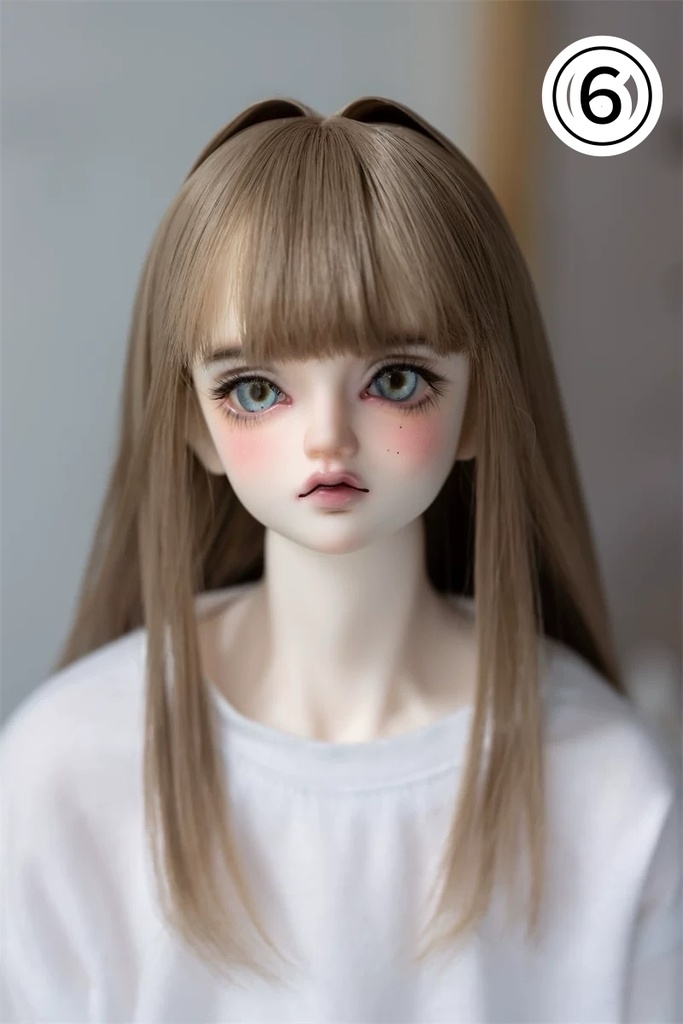 【咔咔星球】【6-7,7-8,8.5-9inch】ドールウィッグ ミニインテーク セミロング(取寄せ)