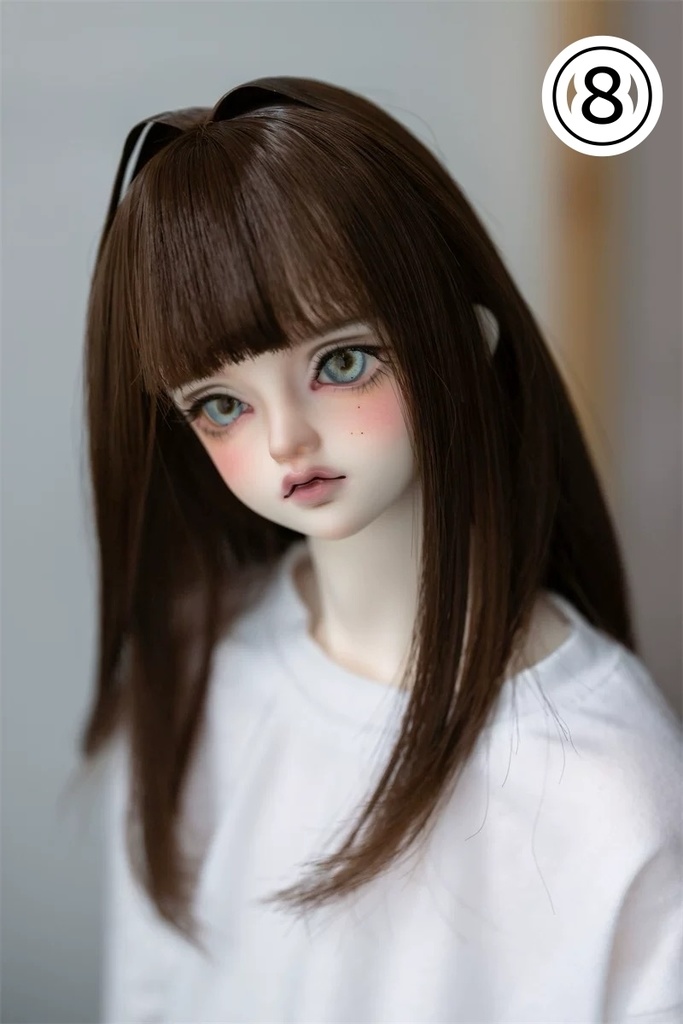 【咔咔星球】【6-7,7-8,8.5-9inch】ドールウィッグ ミニインテーク セミロング(取寄せ)