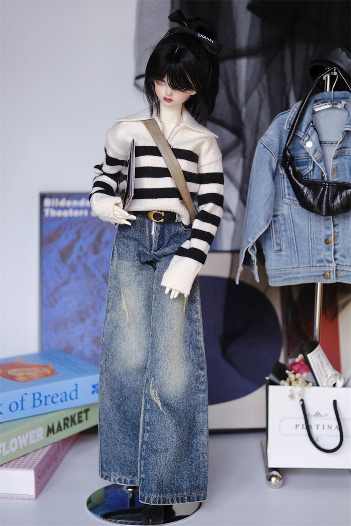 【カカ星球】【1/4】ドール服 デニムパンツ 2タイプ