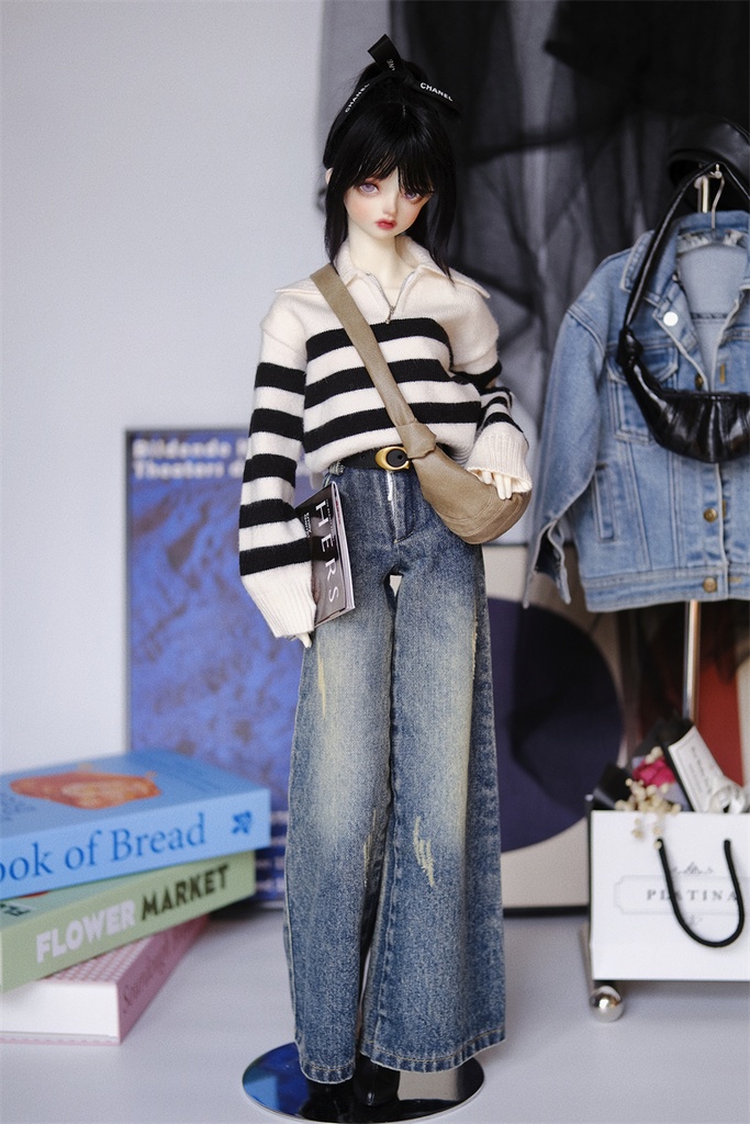 【カカ星球】【1/4】ドール服 デニムパンツ 2タイプ