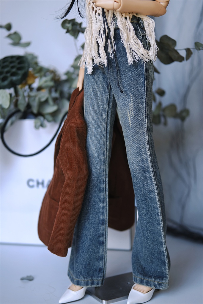 【カカ星球】【1/4】ドール服 デニムパンツ 2タイプ