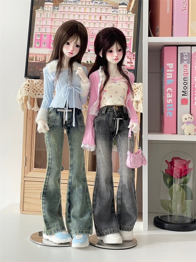 【カカ星球】【1/4】ドール服 デニムパンツ 2タイプ