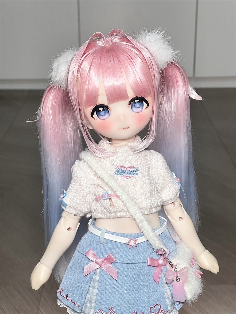 【カカ星球】【7-8, 8.5-9inch】ドールウィッグ グラデツイン インテーク