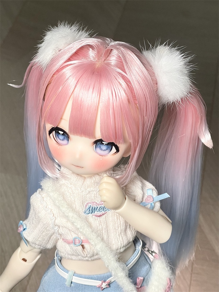 【カカ星球】【7-8, 8.5-9inch】ドールウィッグ グラデツイン インテーク