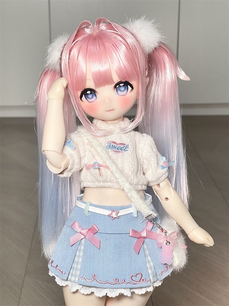 【カカ星球】【7-8, 8.5-9inch】ドールウィッグ グラデツイン インテーク