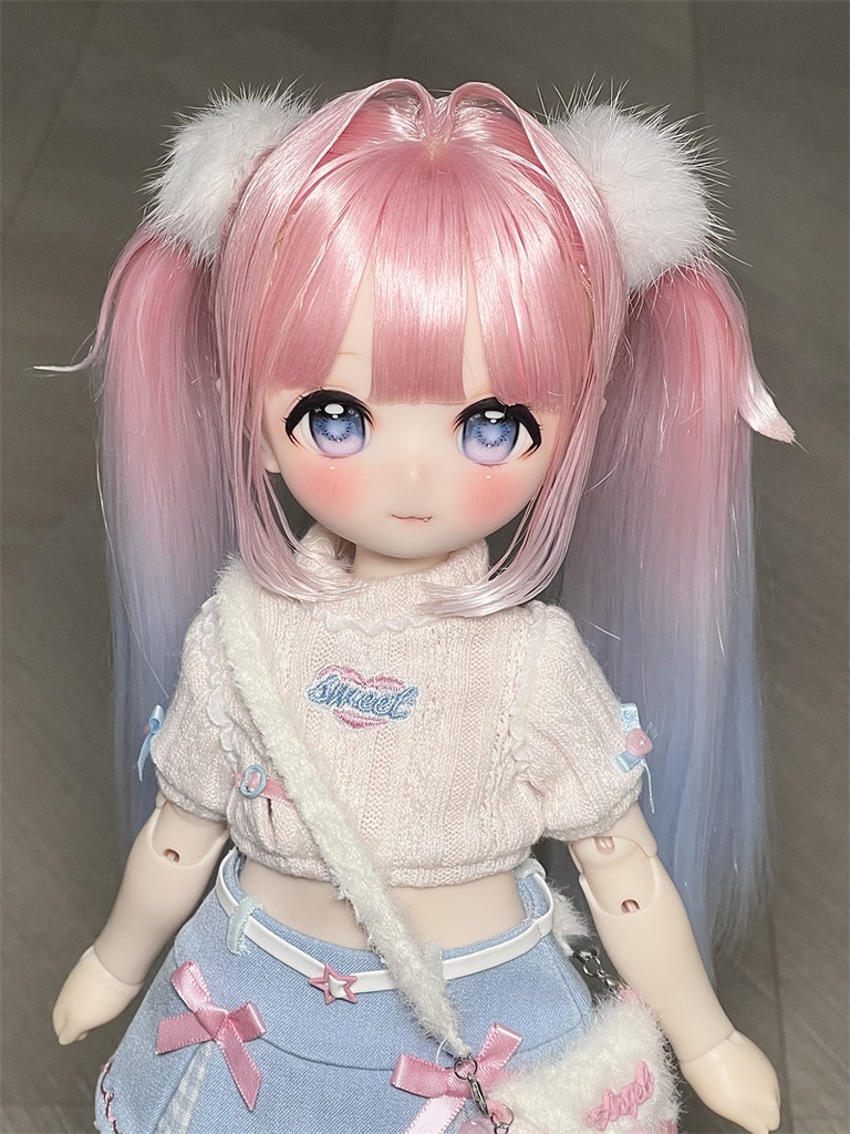 【カカ星球】【7-8, 8.5-9inch】ドールウィッグ グラデツイン インテーク