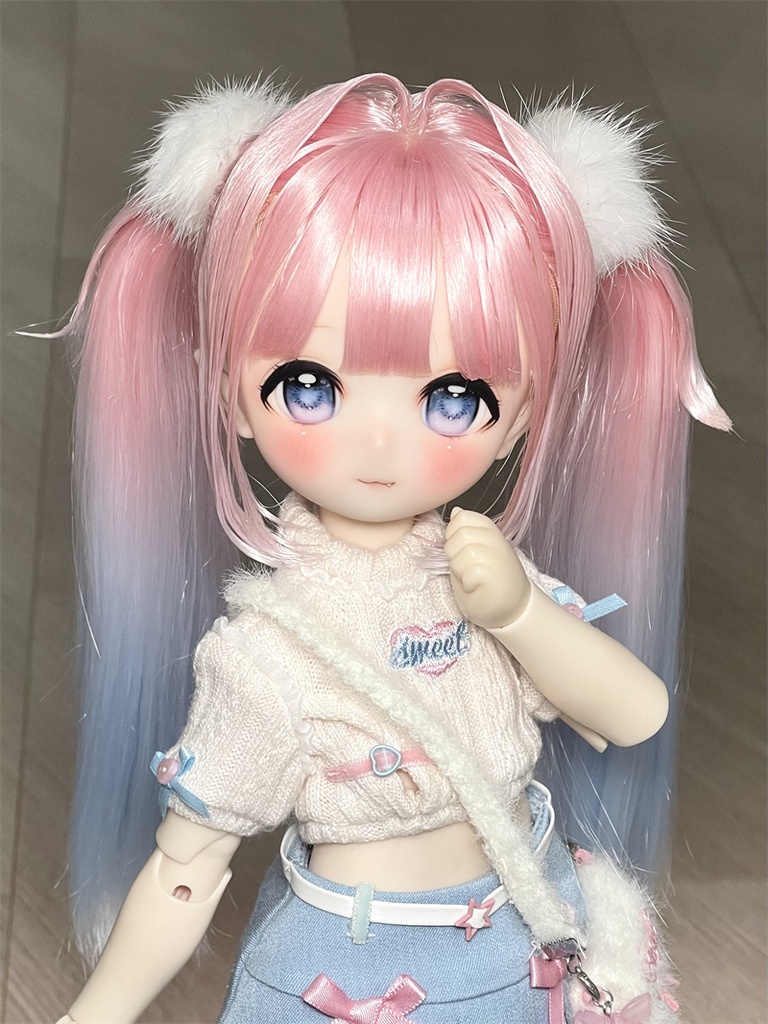 【カカ星球】【7-8, 8.5-9inch】ドールウィッグ グラデツイン インテーク