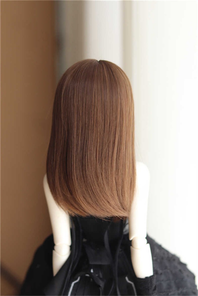 【カカ星球】【7-8, 8-8.5, 8.5-9inch】ドールウィッグ 姫カット ストレート(取寄せ)