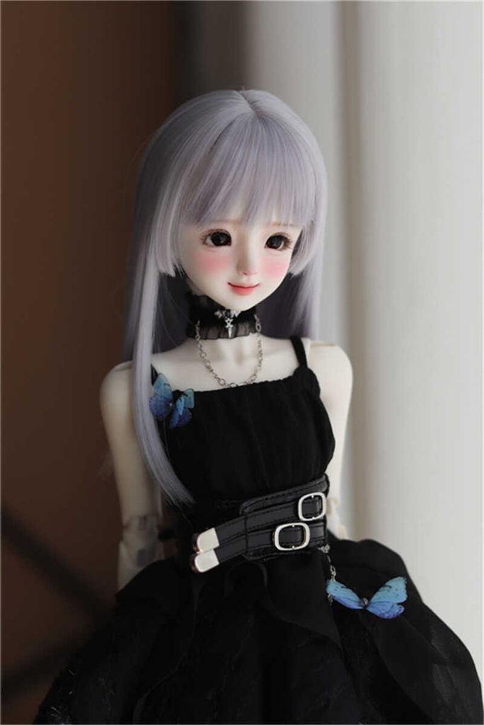 【カカ星球】【7-8, 8-8.5, 8.5-9inch】ドールウィッグ 姫カット ストレート(取寄せ)