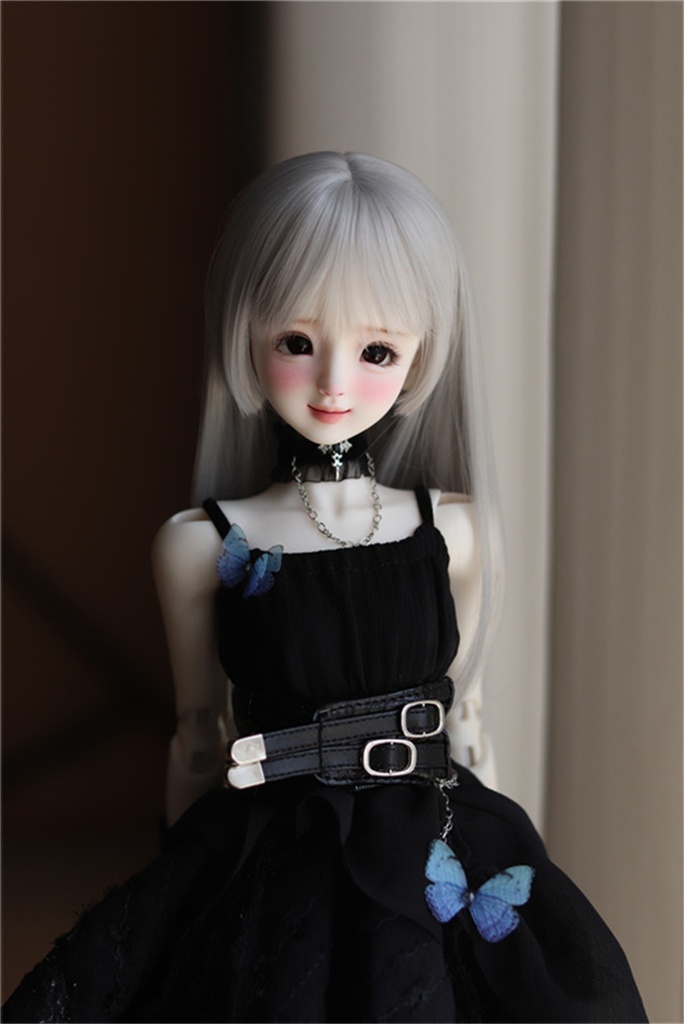 【カカ星球】【7-8, 8-8.5, 8.5-9inch】ドールウィッグ 姫カット ストレート(取寄せ)