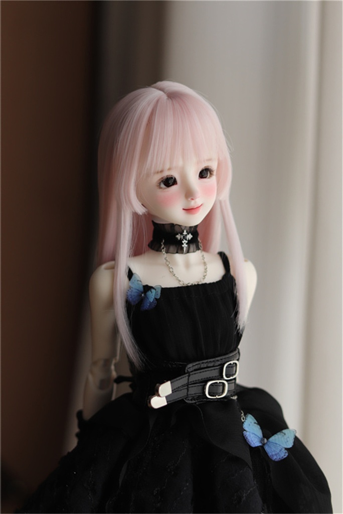 【カカ星球】【7-8, 8-8.5, 8.5-9inch】ドールウィッグ 姫カット ストレート(取寄せ)