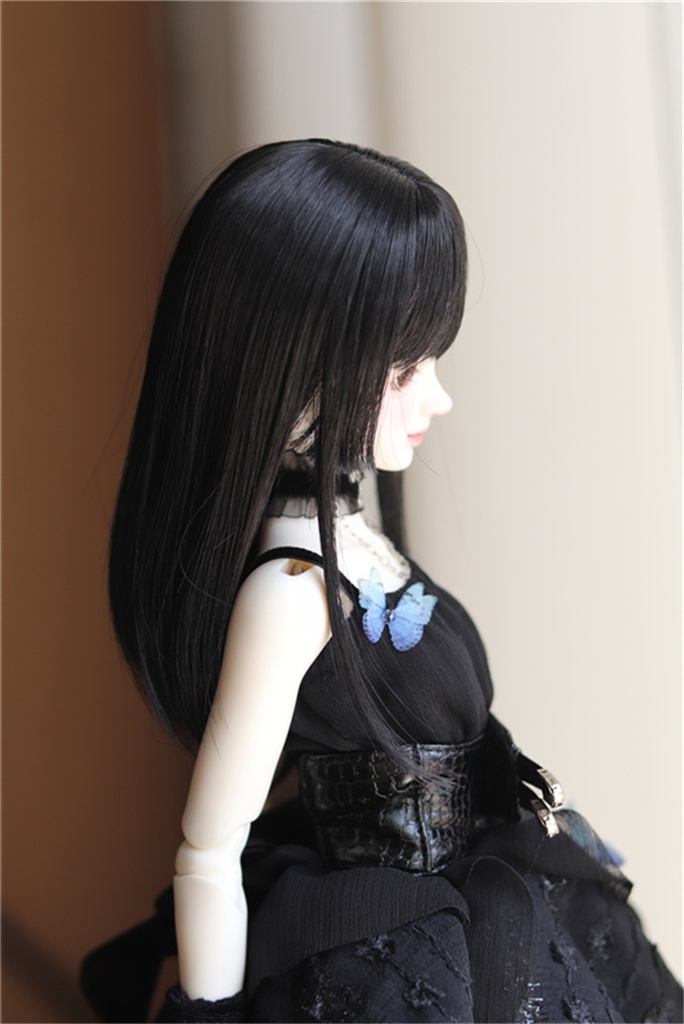 【カカ星球】【7-8, 8-8.5, 8.5-9inch】ドールウィッグ 姫カット ストレート(取寄せ)