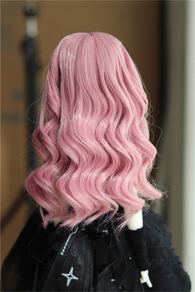 【カカ星球】【6-7, 7-8, 8.5-9inch】ドールウィッグ ウェーブハーフツイン