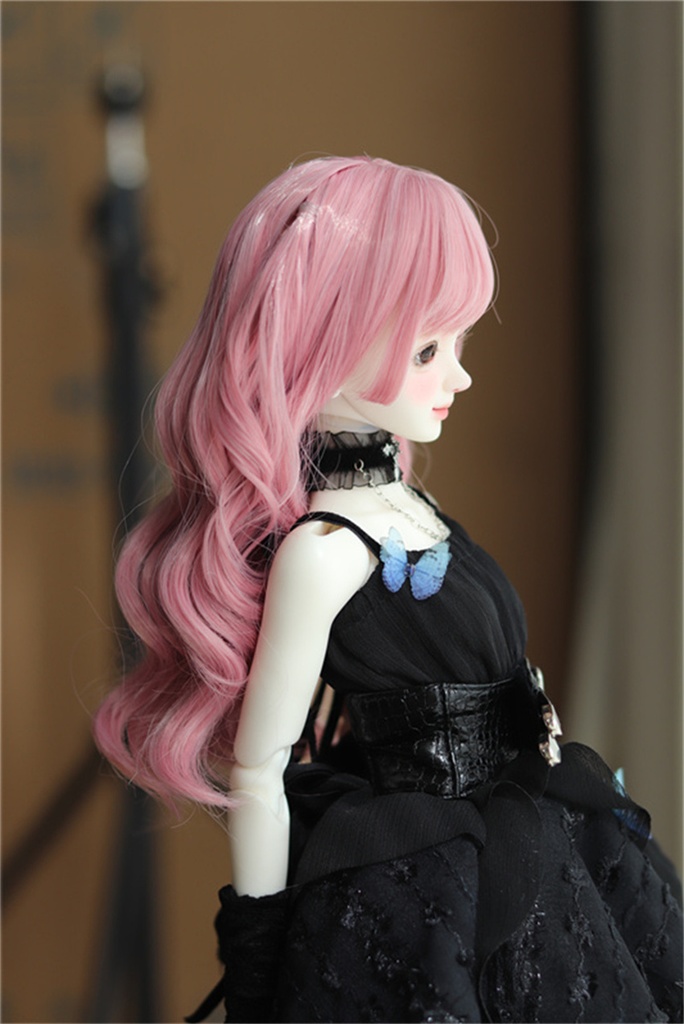 【カカ星球】【6-7, 7-8, 8.5-9inch】ドールウィッグ ウェーブハーフツイン