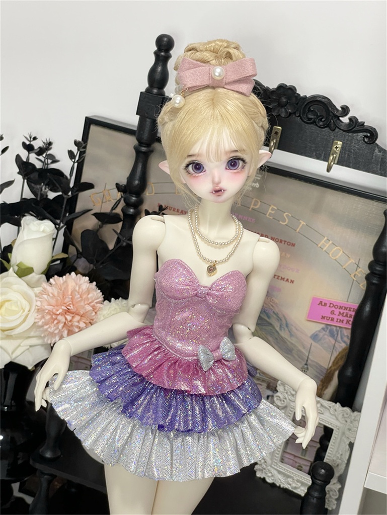 【カカ星球】【1/3,1/4】ドール服 キラキラアイドルワンピース 