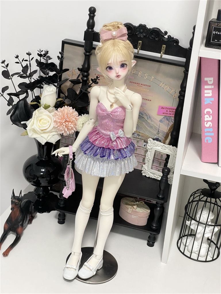 【カカ星球】【1/3,1/4】ドール服 キラキラアイドルワンピース 