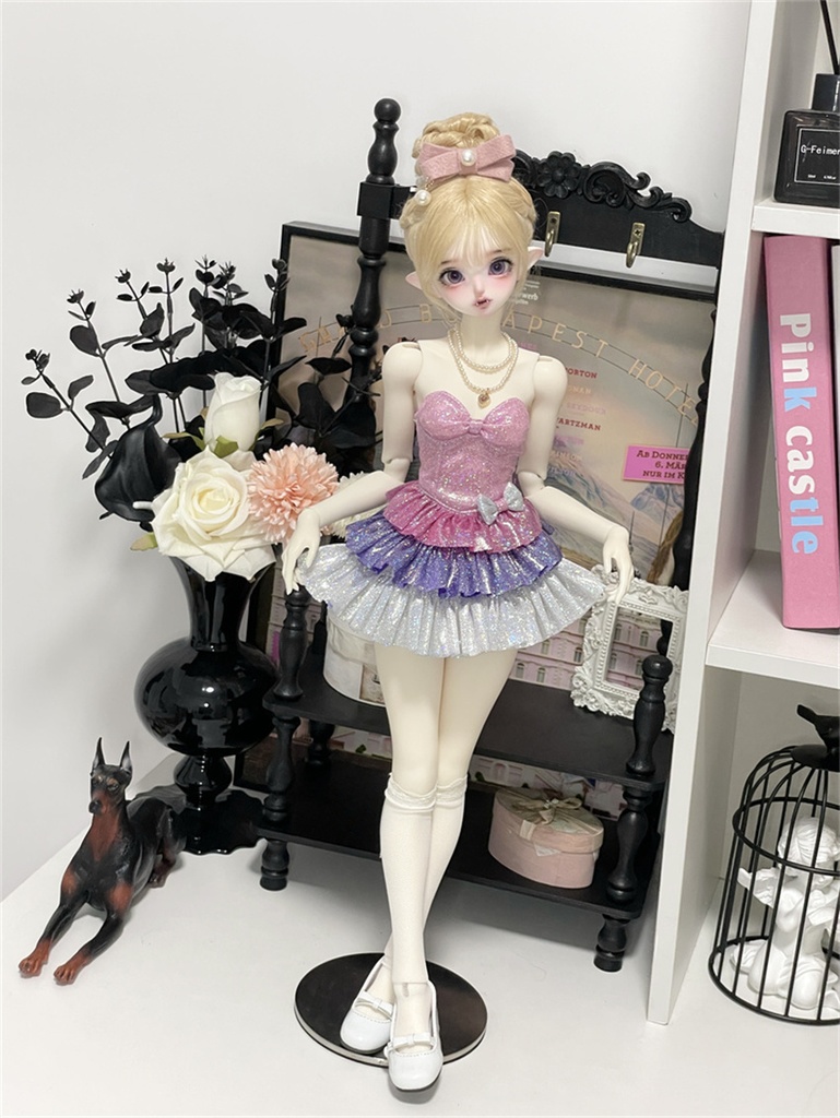 【カカ星球】【1/3,1/4】ドール服 キラキラアイドルワンピース 