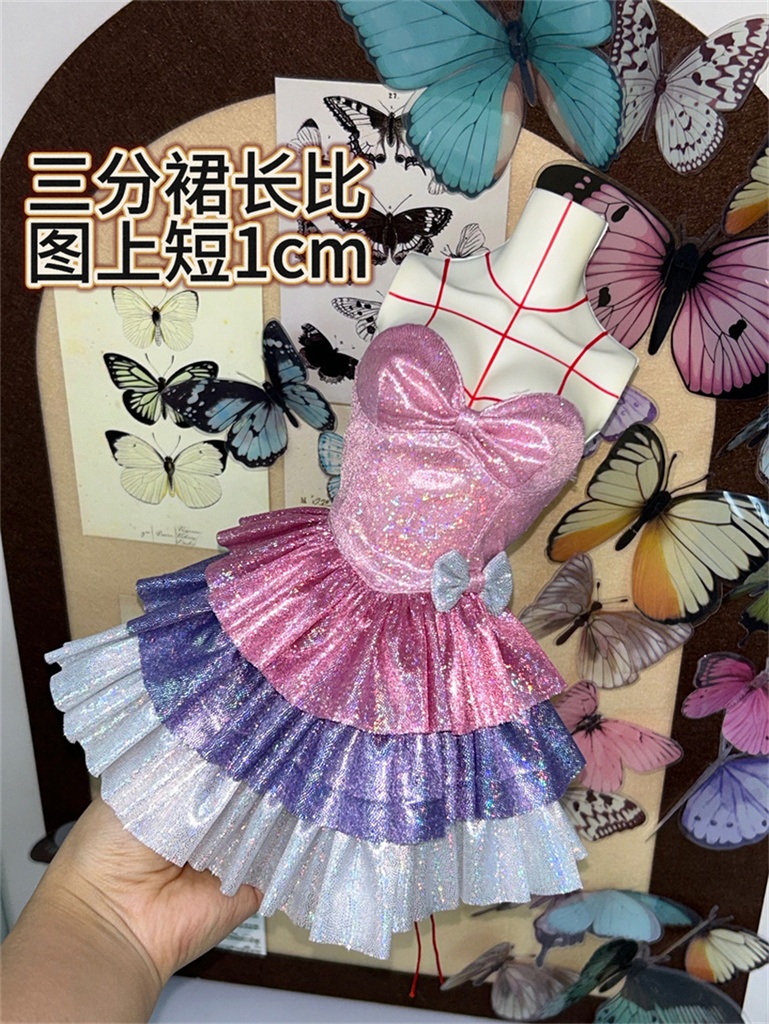 【カカ星球】【1/3,1/4】ドール服 キラキラアイドルワンピース 