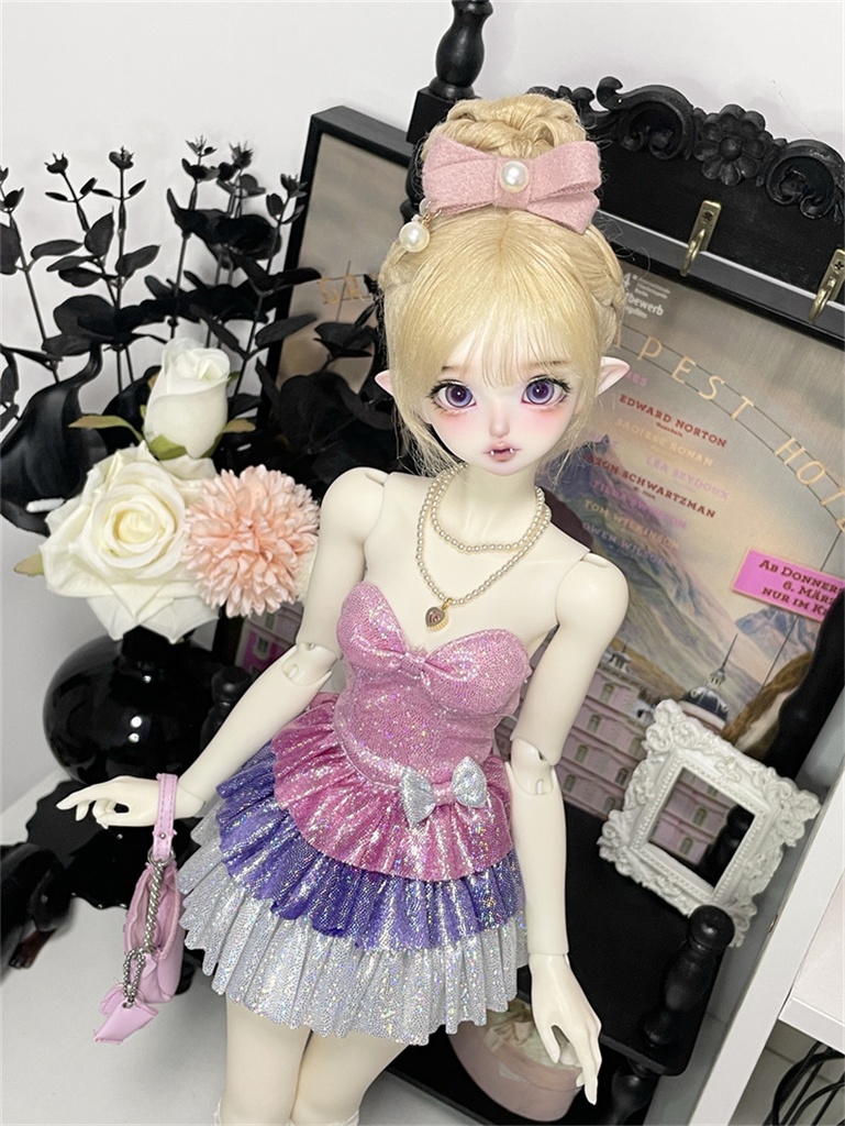【カカ星球】【1/3,1/4】ドール服 キラキラアイドルワンピース 